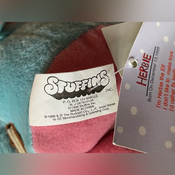 Vintage 1998 CVS Rudolph Island of Misfit Toys Herbie Stuffins - Picture 6 of 9